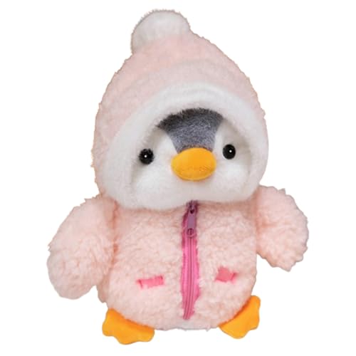 Xiyocadt Pinguine in Kleidung Stofftier Plüschtier Kissen, 25cm Süß Zum Kuscheln & Spielen Kuscheltier Plüschpuppen, Freunde Ermutigung Dekoration Spielzeug Geschenke für Mädchen Jungen (Rosa) von Xiyocadt