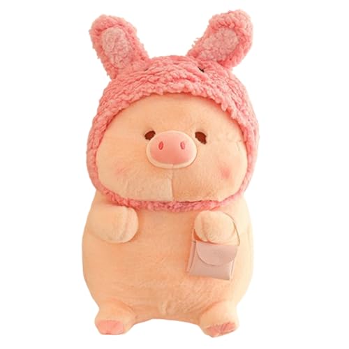 Xiyocadt Pink Schwein Kuscheltier, Schweinchen Peppa Wutz Kuscheltier, Schweinchen Schweine Spiel, Anti Stress Schwein, Bauernhof Tiere, Süße Kuscheltiere (30cm,Kaninchen) von Xiyocadt