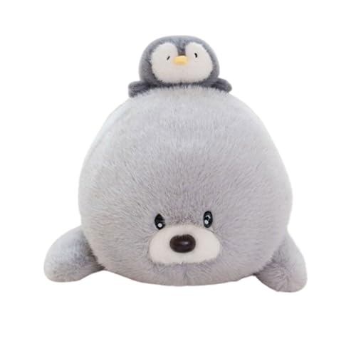 Xiyocadt Plüsch Robbe, Robbe Plüschtiere, Cartoon-Tiere, Kinder Mädchen Home Dekoration Kissen Plüsch (50cm,Seelöwe gepolstert) von Xiyocadt