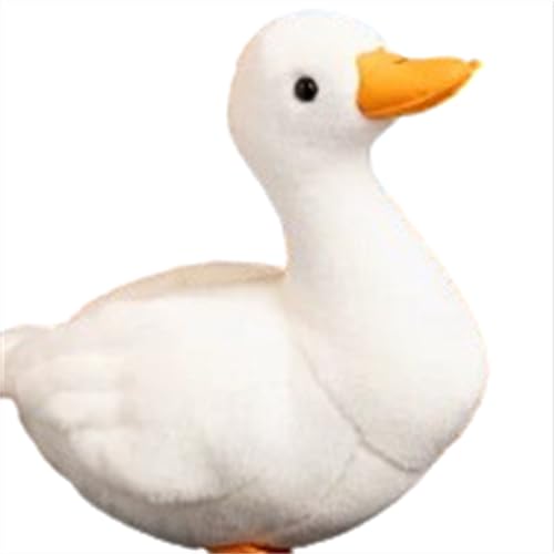 Xiyocadt Plüschtier Enten, Simulation Duck Plush Toy,Kuschelige Stofftier Puppe,Weißes Kuscheltier,Plüschtier Weiches Schlafkissen,Geschenk für Kinder Mädchen (42cm) von Xiyocadt