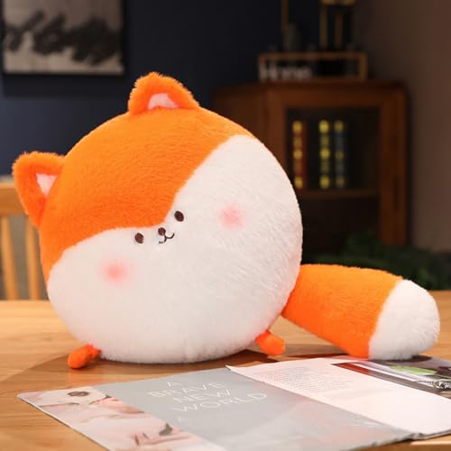 Xiyocadt Plüschtier Flauschiges Stofftier Kawaii Schwein, Fuchs Kuscheltier Kawaii Fuchs Plüschtiere, Stimmungskuscheltier als Geschenke für Frauen, Kinder, Freundin, Glücksbringer (26cm,Huli) von Xiyocadt