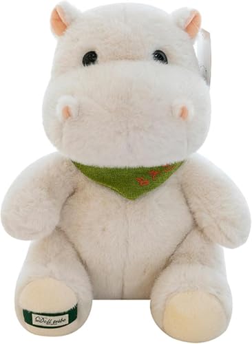 Xiyocadt Plüschtier Nilpferd Puppe Stofftier Kissen Kuscheltier Nashorn, Nilpferd Plüschtier,Kawaii Plüsch, Kuscheltier Spielzeug Dekozimmer Kissen, Soft Cuddly Friends (35cm,Hippo) von Xiyocadt