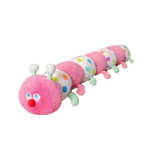 Xiyocadt Raupe Stofftier Plüsch, Bunte Lange Kognitive Plüsch Wurm Gefülite Puppe, Cartoon Tier Gefülltes Kissen, Raupe Spielzeugpuppe Plüschtier Puppenspielzeug Dekokissen für Kinder (90cm,Rosa) Xiyocadt Raupe Stofftier Plüsch, Bunte Lange Kognitive Plüsch Wurm Gefülite Puppe, Cartoon Tier Gefülltes Kissen, Raupe Spielzeugpuppe Plüschtier Puppenspielzeug Dekokissen für Kinder (90cm,Rosa) von Xiyocadt