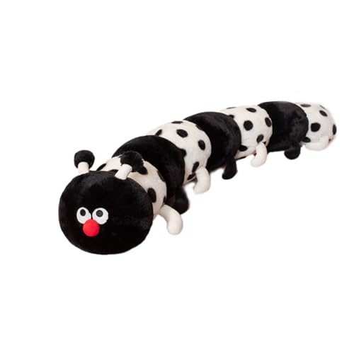 Xiyocadt Raupe Stofftier Plüsch, Bunte Lange Kognitive Plüsch Wurm Gefülite Puppe, Cartoon Tier Gefülltes Kissen, Raupe Spielzeugpuppe Plüschtier Puppenspielzeug Dekokissen für Kinder (90cm,Schwarz) Xiyocadt Raupe Stofftier Plüsch, Bunte Lange Kognitive Plüsch Wurm Gefülite Puppe, Cartoon Tier Gefülltes Kissen, Raupe Spielzeugpuppe Plüschtier Puppenspielzeug Dekokissen für Kinder (90cm,Schwarz) von Xiyocadt