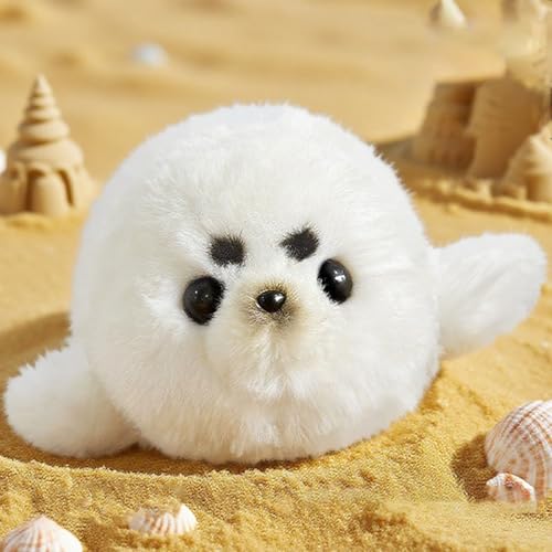 Xiyocadt Robbe Kuscheltier, Robben Kissen Plüschtier Deko, Weich Stofftier Spielzeug Puppe, Sofakissen Kinderkissen Toys, Plüsenspielzeug Geschenk für Kinder Jungen und Mädchen (45CM) von Xiyocadt