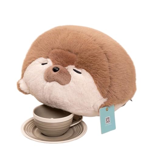 Xiyocadt Robben-Kuscheltiere, niedliche Robben-Kuscheltiere zum Spielen und Kuscheln, geeignet für Mädchen, Jungen und Babies (40cm,mollig（braun) von Xiyocadt