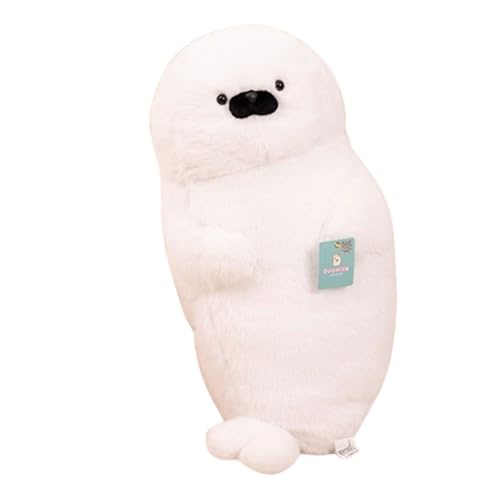 Xiyocadt Robben-Kuscheltiere, niedliche Robben-Kuscheltiere zum Spielen und Kuscheln, geeignet für Mädchen, Jungen und Babies (70cm,Liegend - (Weiß)) von Xiyocadt