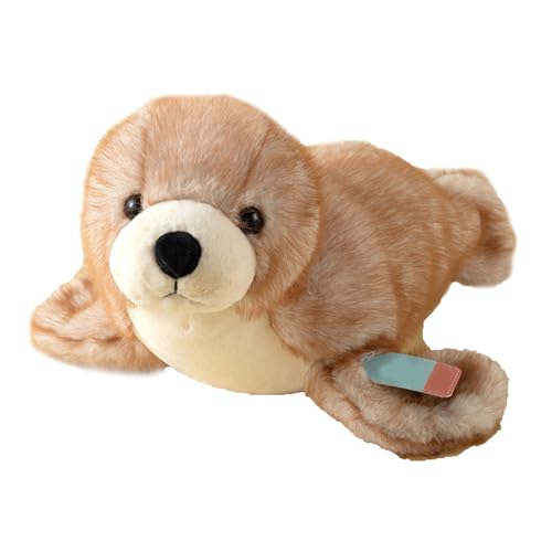 Xiyocadt Robben Plüschen Spielzeug,Stuffed Toy and Gift for Children and Adults Ultra Soft Plush Toy for Emotional Support,Cuddly Toy (37cm,Braun) von Xiyocadt