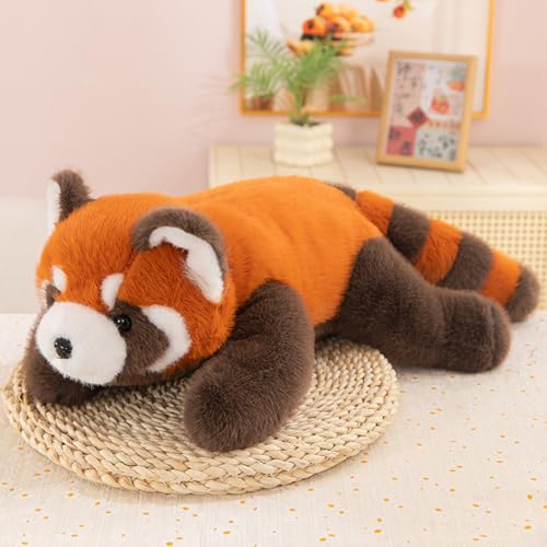 Xiyocadt Roter Panda Kuscheltier XXL, Red Panda Plush, Kissen zum Schlafen, 35cm Panda Kuscheltier, Fuchs Plüschtier, Flauschiger Stofftier zum Spielen, Sammeln & Kuscheln (95cm) von Xiyocadt