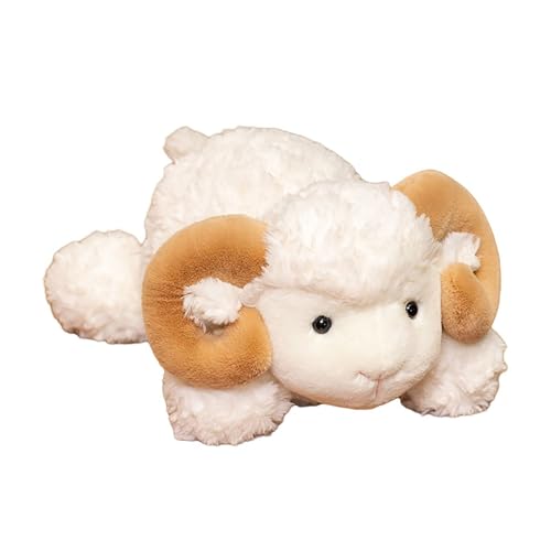 Xiyocadt Schaf Kuscheltier,Niedliches Schaf Plüschtier, Niedliches Kuh Stofftier Spielzeug，Kuscheltier lamm Schaf,Plüschtier Flauschiges Stofftier Klein Lamm,zum Spielen, Geschenk (38CM,A) von Xiyocadt
