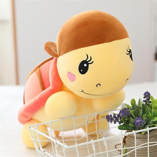 Xiyocadt Schildkröte Kuscheltier, Schildkröten Kissen, Schildkröte Stofftier, Geschenk für Kinder Mädchen (25CM,Brauner Hut) von Xiyocadt