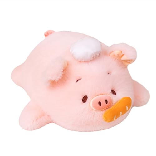 Xiyocadt Schönes Schwein Puppen,Spielzeug Schlafendes Umarmungs Kissen,für Freunde Schwein Plüsch Kinder Kissen,Puppen Weiches Spielzeug Geburtstagsgeschenk, Dekoration zu Hause (45cm) von Xiyocadt