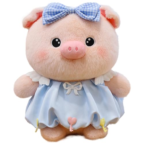 Xiyocadt Schwein Plüschtier, Kuscheltier Schwein, Groß Schwein Stofftier Riesen Kuscheltier, Weiches Schwein Plüschtier, Süß Kuschelig Puppe für Mädchen Kinder (30 cm,Blau) von Xiyocadt