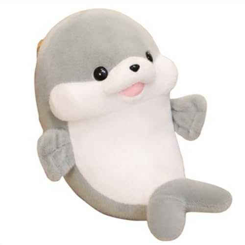 Xiyocadt Seelöwenpuppen Plüschtier, Süße Weiche Seelöwenpuppen,Otter Kuscheltiere,Plüschkissen Kuschelig,Niedliche Cartoon Meerestiere，Geschenke für Freunde und Kinder,Dekoration (50CM,grau) von Xiyocadt