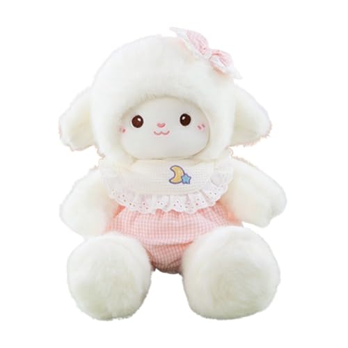 Xiyocadt Sheep Cuddly Toy,Stuffed Entzückendes Lamm Plüschtier, Schaf Stofftier süßes Spielzeug 25 cm,süßes Stofftier Ziege,Schaf Puppe Flauschiges Spielzeug Mädchen Junge (35cm,A) von Xiyocadt
