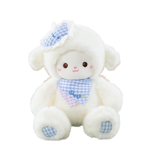 Xiyocadt Sheep Cuddly Toy,Stuffed Entzückendes Lamm Plüschtier, Schaf Stofftier süßes Spielzeug 25 cm,süßes Stofftier Ziege,Schaf Puppe Flauschiges Spielzeug Mädchen Junge (35cm,D) von Xiyocadt