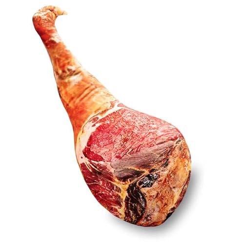 Xiyocadt Soft Food Plüsch Sitzkissen Schinken Kissen, Neuheit Simulation Lebensmittel Plüschtier, Home Office Spaß gefüllte Sitzkissen Puppe, Bett Sofa Spaß umarmen Kissen (80cm) von Xiyocadt