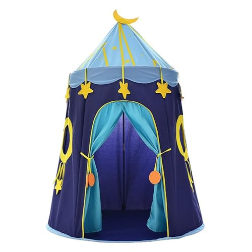 Xiyocadt Spielzelt für Kleinkinder, 155x110x110 cm Prinzessin Prinz Schlosszelt, Kinderzelt für Spiel und Spaß im Kinderzimmer, Kinder Zelte für Zimmer, Geschenk für Kinder (Blau) von Xiyocadt