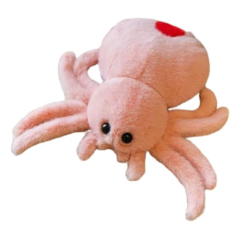 Xiyocadt Spinne Kuscheltier,Spinne Stofftier Weich Kuschelig Spinnen Plüschtier,Spinnen Wurfkissen Kuscheltiere Geschenk Für Halloween Plüschtier Cute Und Halloween Anlässe (24cm,Rosa) von Xiyocadt