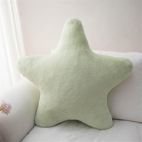Xiyocadt Stern Kissen,Kuschelkissen Kinder,Kinderzimmer Deko Flauschiges Kissen, Stern Wurfkissen Für Mädchen & Jungen Zuhause Schlafzimmer,Heimdekoration (150cm,grün-huanglu) von Xiyocadt