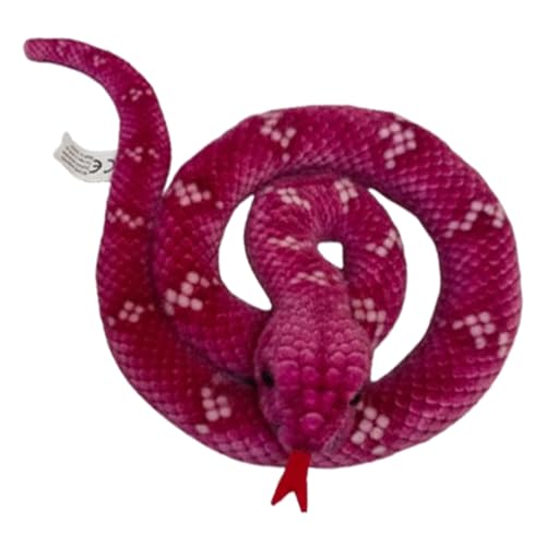 Xiyocadt Stofftier Schlange Plüschtier 180cm, Kuschelschlange Kuscheltier Flexible Schlangen Fidget Schlangenspielzeug für Spielzeug Halloween Streich Requisiten (180cm,Purpurrot) von Xiyocadt