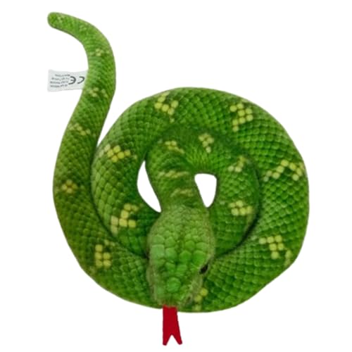 Xiyocadt Stofftier Schlange Plüschtier 180cm, Kuschelschlange Kuscheltier Flexible Schlangen Fidget Schlangenspielzeug für Spielzeug Halloween Streich Requisiten (80CM,Grün) von Xiyocadt