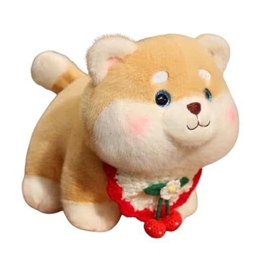 Xiyocadt Stuffed Animal Shiba Inu Plush Toy,Hunde kuscheltiere,Niedliche Welpe Shiba Inu Puppe Mädchen schlafen Kissen, geben Freunde zu geben Kinder Geburtstag Geschenke (26cm * 22cm,H) von Xiyocadt