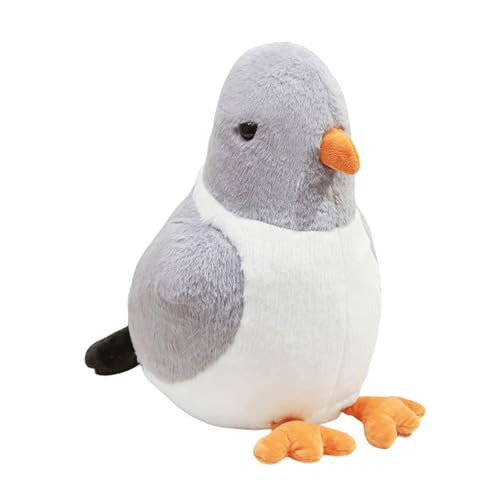 Xiyocadt Taube Plüschtier,Vogel Kuscheltier,Niedliches Plüschtäubchen Kuscheltier,Plüschtaube Plüsch Taube Vogel Puppe Für Kinder,Sicheres Pp Für Familie,Freunde,Kollegen (40cm,Grau) von Xiyocadt