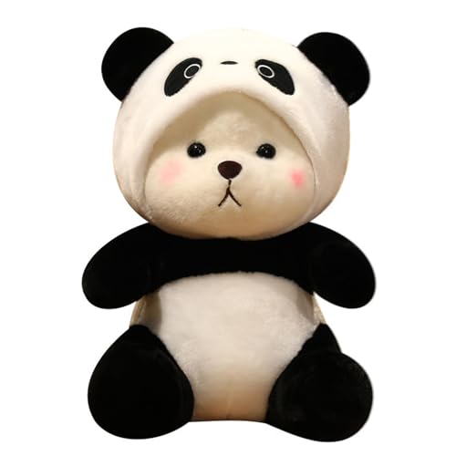Xiyocadt Teddybär Plüsch Kuschelbär Plüschbär mit Hut,Crossdressing Panda Plüschtier, Kuscheltier Stofftier Puppe Mit Abnehmbarem Hut Kuschelige Teddy Plüsch Für Kinder (40cm) von Xiyocadt