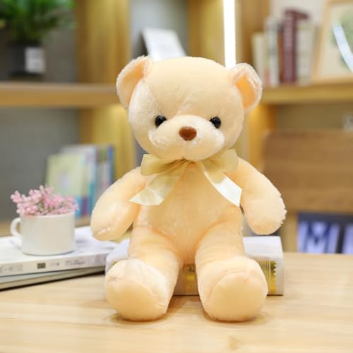 Xiyocadt Teddybär Schleife Fliege, Kuscheltier Bär Stofftier Teddy, Spielzeug Plüschtier für Weihnachten Valentinstag Geburtstag Hochzeitsfeier (55CM,Beige) von Xiyocadt