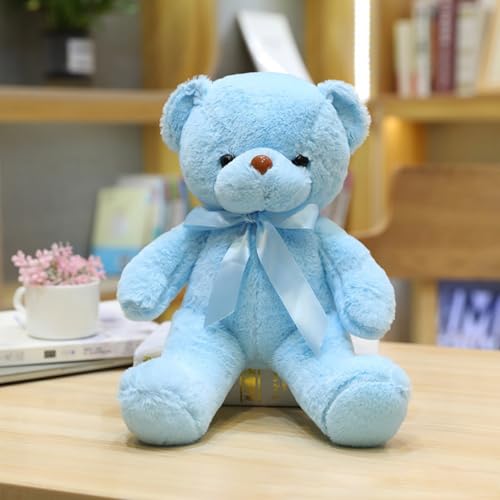 Xiyocadt Teddybär Schleife Fliege, Kuscheltier Bär Stofftier Teddy, Spielzeug Plüschtier für Weihnachten Valentinstag Geburtstag Hochzeitsfeier (55CM,Blau) von Xiyocadt