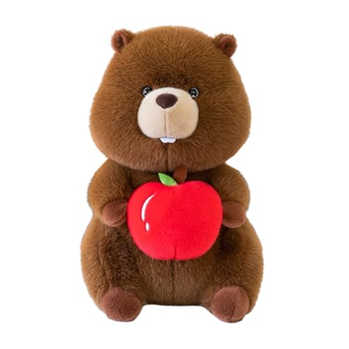 Xiyocadt Tollpatschiger Murmeltier Plüschtier Kuschelig Weiches Spielzeug,Simulation Murmeltier Plüsch Spielzeug, Niedliches Murmeltier Plüschkissen, Geschenk für Freunde und Kinder (50 cm,A) von Xiyocadt