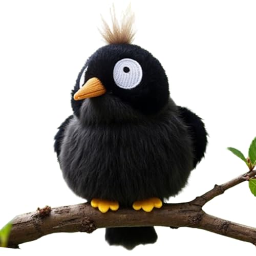 Xiyocadt Vogel Plüschtier 11cm, Klein Stofftier Vogelpuppen, Bird Pelzige Plüschpuppe Spielzeug, Kuscheltier Sparrow Plüsch Puppen für Kinder (Achter Bruder.) von Xiyocadt