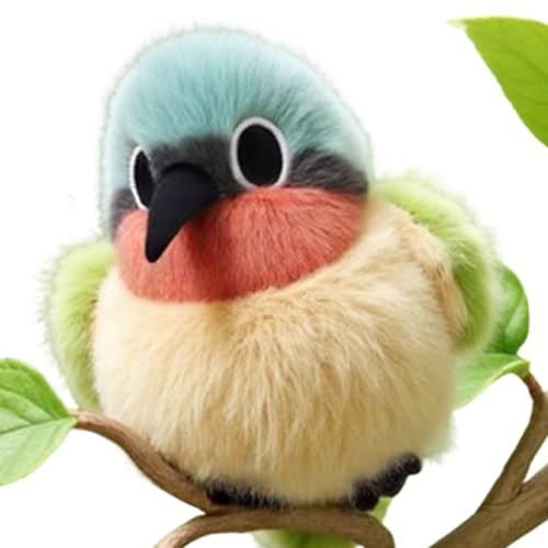 Xiyocadt Vogel Plüschtier 11cm, Klein Stofftier Vogelpuppen, Bird Pelzige Plüschpuppe Spielzeug, Kuscheltier Sparrow Plüsch Puppen für Kinder (Sonnenvögel) von Xiyocadt