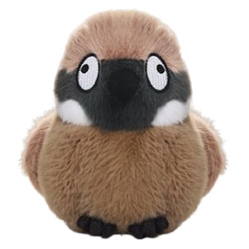 Xiyocadt Vogel Plüschtier 11cm, Klein Stofftier Vogelpuppen, Bird Pelzige Plüschpuppe Spielzeug, Kuscheltier Sparrow Plüsch Puppen für Kinder (Sperr) von Xiyocadt