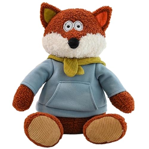 Xiyocadt Waldtiere Plüschtier 40cm, Löwen Kuscheltier Fuchs Kaninchen Elefant, Plüsch Wildtier Freunde Stofftier, Flauschige Spielzeug für Kinder Sammeln, Spielen & Kuscheln (Fuchs) von Xiyocadt