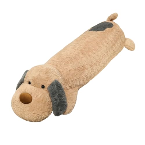 Xiyocadt Weich Weiß Hund Plüschtier Stofftier,Hund Plüsch, Kuscheltiere Langes Umarmungskissen Realistisches Weiches Kuscheliges Welpenkissen Geschenke Für Kinder (110cm,C) von Xiyocadt