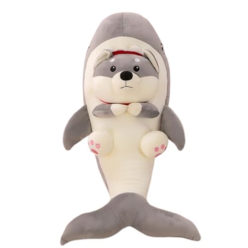 Xiyocadt Weiches Sharkdog Plüschtier, Niedliches Plüschtier, Umarmende Puppe, Plüschkissen, Sharkdog,Kinder weicher Hai Spielzeug großer Hai Plüschkissen, Geschenk für Kinder (85cm) von Xiyocadt