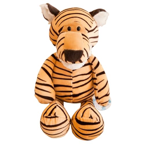 Xiyocadt Zebra Kuscheltier,25 cm Plüsch Spielzeug Tiger Plüschtier,Ausgestopftes Tier Spielzeug Waldtierpuppe Aktivitäten,Fuchs Stofftier,AFFE Kuscheltier Klein for Den Kindergeburtstag (25cm,Tiger) von Xiyocadt