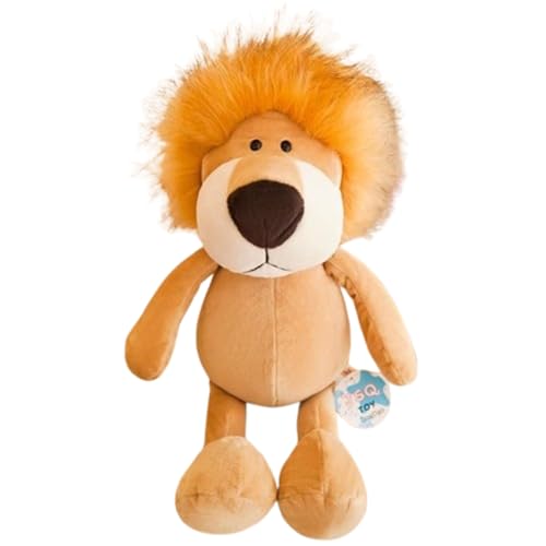 Xiyocadt Zebra Kuscheltier,25 cm Plüsch Spielzeug Tiger Plüschtier,Ausgestopftes Tier Spielzeug Waldtierpuppe Aktivitäten,Fuchs Stofftier,AFFE Kuscheltier Klein for Den Kindergeburtstag (35cm,Löwe) von Xiyocadt