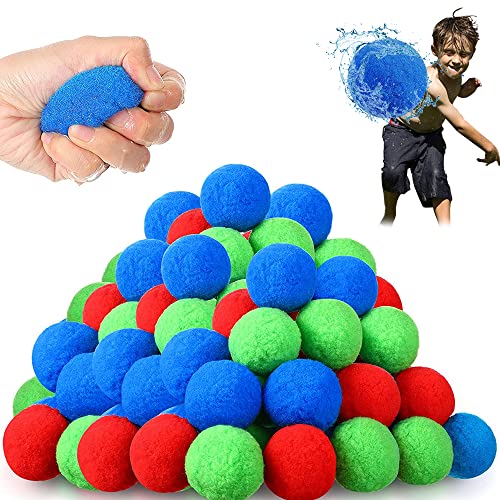 30 Stück Wasserbomben Wiederverwendbar,Splash Bälle,Baumwoll Wasserbomben,Splash Wasserbomben,Wasserbomben Splash Bälle,Softball Wasserbomben,Wasserbomben Bälle set,Splash Wasserbälle von Xlong