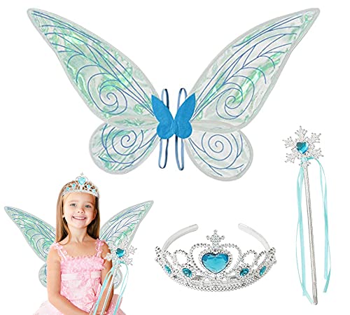 Xlong 3 Stück Flügel Fee,Feenflügel Damen,Feen Flügel Wings Kinder,Flügel Mädchen,Elfenflügel Set,Flügel Fee Kinder,Feenflügel Glitzer,Flügel Kostüm,Karneval Flügel,Halloween Flügel Xlong 3 Stück Flügel Fee,Feenflügel Damen,Feen Flügel Wings Kinder,Flügel Mädchen,Elfenflügel Set,Flügel Fee Kinder,Feenflügel Glitzer,Flügel Kostüm,Karneval Flügel,Halloween Flügel von Xlong