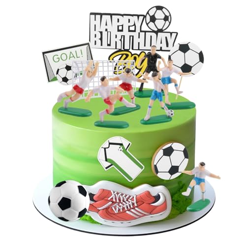Xmart 15 stück Tortendeko Fussball Figuren Tortenaufleger Fussball Spieler Kuchen Deko Fußball mit Tor Kuchenaufsätze für Geburtstagstorte für Kinder Junge Fußballfan Geburtstag Fußball Thema Party Xmart 15 stück Tortendeko Fussball Figuren Tortenaufleger Fussball Spieler Kuchen Deko Fußball mit Tor Kuchenaufsätze für Geburtstagstorte für Kinder Junge Fußballfan Geburtstag Fußball Thema Party von Xmart