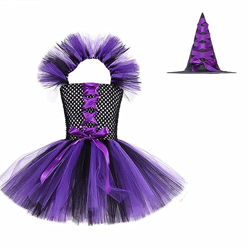 Xmiral Halloween Kindertag Party Performance Kostüm Cosplay Make-up Ballkleid Prinzessin Kleid Baby Mädchen Kleidung Sommer (Purple, 2-3 Years) von Xmiral