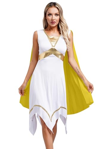 Xnihocha Damen Römische Göttin Kostüm Ärmellos Griechische Kleid Antike Prinzessin Kleid Party Karnevalskostüm Gelb L Xnihocha Damen Römische Göttin Kostüm Ärmellos Griechische Kleid Antike Prinzessin Kleid Party Karnevalskostüm Gelb L von Xnihocha