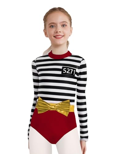Xnihocha Gefangenenkostüm Für Kinder Mädchen Sträfling Gestreift Overall Langarm Gefangener Anzug Faschnacht Rollenspiel Outfit Burgundy 158-164 Xnihocha Gefangenenkostüm Für Kinder Mädchen Sträfling Gestreift Overall Langarm Gefangener Anzug Faschnacht Rollenspiel Outfit Burgundy 158-164 von Xnihocha