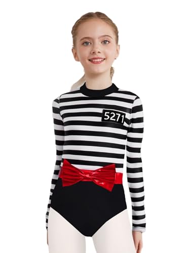 Xnihocha Gefangenenkostüm Für Kinder Mädchen Sträfling Gestreift Overall Langarm Gefangener Anzug Faschnacht Rollenspiel Outfit Schwarz 134-140 Xnihocha Gefangenenkostüm Für Kinder Mädchen Sträfling Gestreift Overall Langarm Gefangener Anzug Faschnacht Rollenspiel Outfit Schwarz 134-140 von Xnihocha