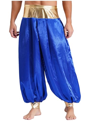 Xnihocha Herren Glänzend Laterne Lange Hosen Arabische Hose Prinz Kostüm Haremshose Karneval Kostüm Königsblau L Xnihocha Herren Glänzend Laterne Lange Hosen Arabische Hose Prinz Kostüm Haremshose Karneval Kostüm Königsblau L von Xnihocha