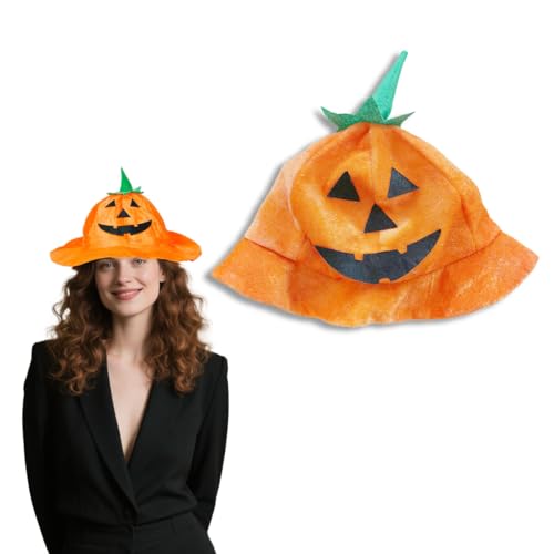 XnxnzhHo Halloween-Kürbis-Kostüm-Hut, orangefarbene Plüsch-Anglermütze, Urlaubsverkleidungszubehör, Orange, Einheitsgröße XnxnzhHo Halloween-Kürbis-Kostüm-Hut, orangefarbene Plüsch-Anglermütze, Urlaubsverkleidungszubehör, Orange, Einheitsgröße von XnxnzhHo