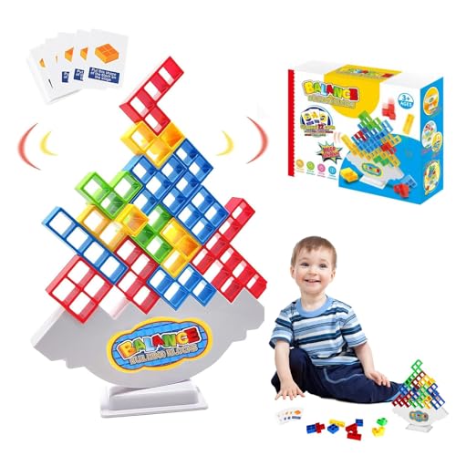 XoeLLe 32 Stück Tetra Tower Spiel, Balance Spiele für Kinder, Tetris Tower Spiel, Wackelturm Stapelturm, Lustige Stapelspiel, Stapelblöcke Balancing, Team Tower Spiel für Kinder und Erwachsene XoeLLe 32 Stück Tetra Tower Spiel, Balance Spiele für Kinder, Tetris Tower Spiel, Wackelturm Stapelturm, Lustige Stapelspiel, Stapelblöcke Balancing, Team Tower Spiel für Kinder und Erwachsene von XoeLLe